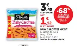 Hyper U Baby carottes maxi offre