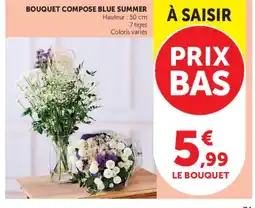 Hyper U Bouquet compose blue summer offre