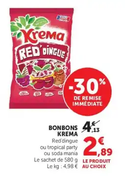 Hyper U KREMA Bonbons offre