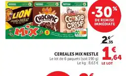 Hyper U Cereales mix nestle offre