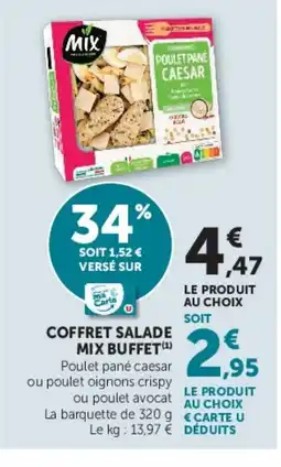 Hyper U MIX BUFFET Coffre salade offre