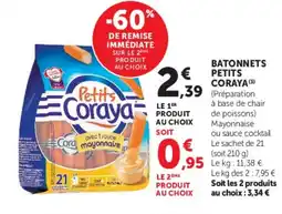 Hyper U PETITS CORAYA Batonnets offre