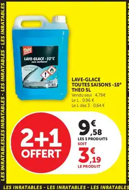 Hyper U THEO Lave-glace toutes saisons -10° offre