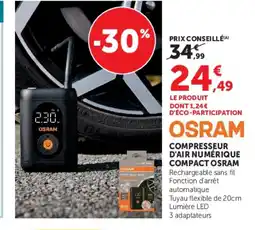 Hyper U OSRAM Compresseur d'air numérique compact offre