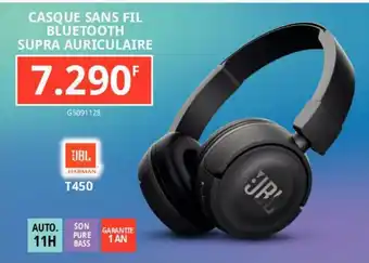 Gitem Casque Sans Fil Bluetooth Supra Auriculaire offre