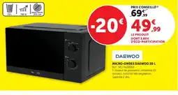 Hyper U DAEWOO Micro ondes offre