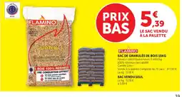 Hyper U FLAMINO Sac de granulés de bois offre