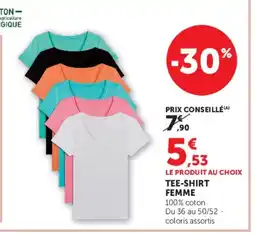 Hyper U Tee-shirt femme offre