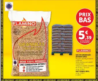 FLAMINO Sac de granulés de bois