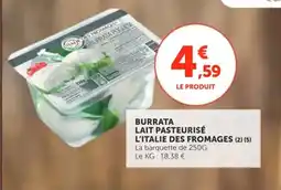 Utile Burrata lait pasteurisé l'italie des fromages offre