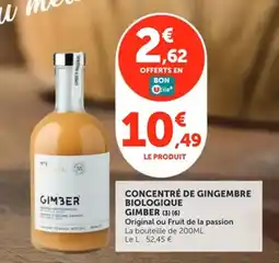 Utile GIMBER Concentré de gingembre biologique offre
