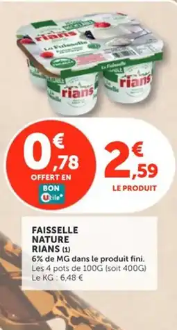 Utile RIANS Faisselle nature offre