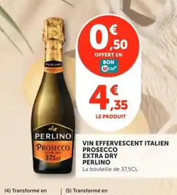 Utile PERLINO Vin effervescent italien prosecco extra dry offre