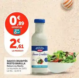 Utile BARILLA Sauce crudités pesto offre