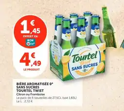 Utile TOURTEL TWIST Bière aromatisée 0° sans sucres offre