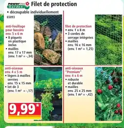 Norma POWER GARDEN filet de protection offre