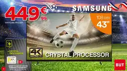 BUT SAMSUNG Smart tv led 43" tu43u8005fu, offre