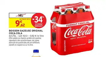 BOISSON GAZEUSE ORIGINAL COCA-COLA