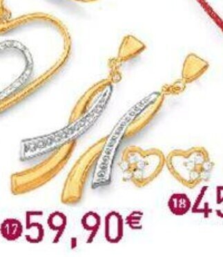 E.Leclerc Bijoux Boucles or Jaune Et Rhodié offre