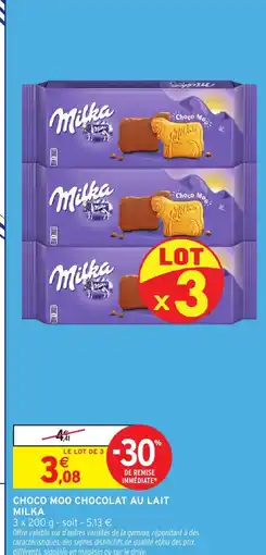 Intermarché CHOCO MOO CHOCOLAT AU LAIT MILKA offre