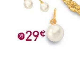 E.Leclerc Bijoux Pendentif Perle de Culture or Jaune offre