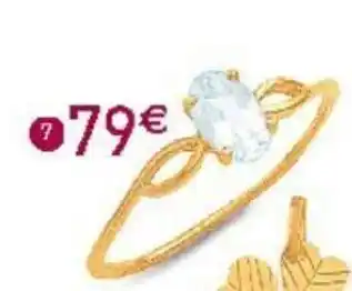 Bague Aigue-marine Taille 54 or Jaune