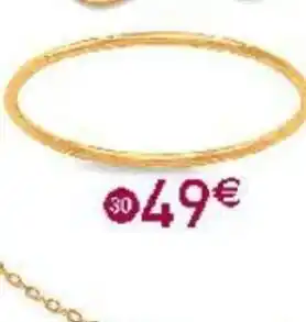E.Leclerc Bijoux Bague Taille 54 or Jaune offre
