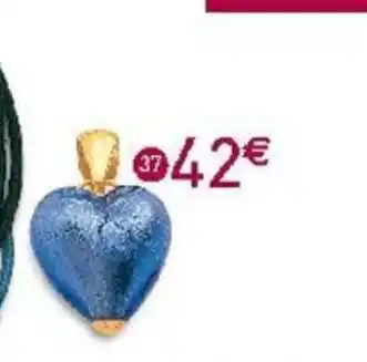 E.Leclerc Bijoux Pendentif Verre de Verise or Jaune offre