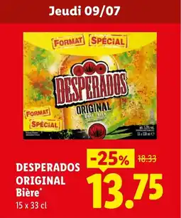 Lidl DESPERADOS ORIGINAL Bière offre