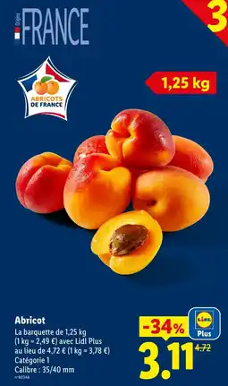 Lidl Abricot offre