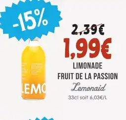 Naturalia Lemonaid limonade fruit de la passion offre