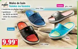 Norma Mules de bain femme offre