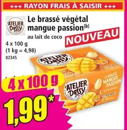 Norma Le brassé végétal mangue passion offre