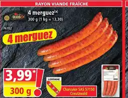 Norma Grand est 4 merguez offre