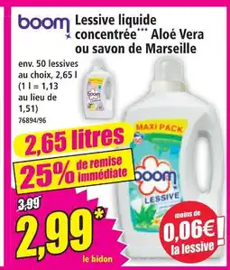 Norma Lessive liquide concentrée aloé vera ou savon de marseille offre