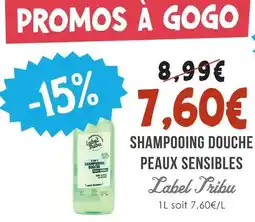 Naturalia Label tribu shampoing douche peaux sensibles offre