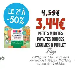 Naturalia Hipp petits mijotés patates douces légumes & poulet offre