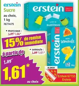 Norma Erstein sucre morceaux offre