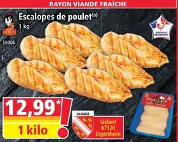 Norma Siebert escalopes de poulet offre