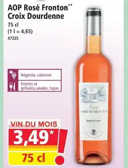 Norma Croix dourdenne aop rosé fronton offre