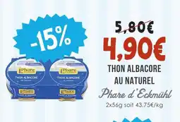 Naturalia Phare d'eckmuhl thon albacore au naturel offre