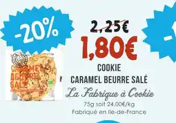 Naturalia La fabrique à cookie cookie caramel beurre salé offre