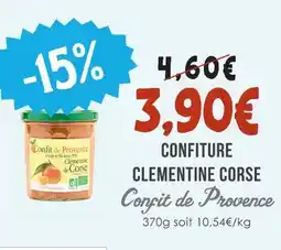 Naturalia Confit de provence confiture clementine corse offre