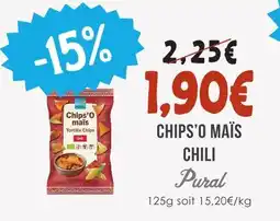 Naturalia Pural chips'o maïs chili offre