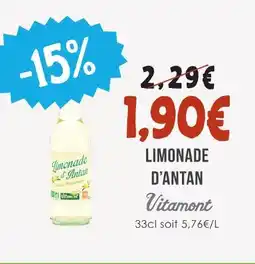 Naturalia Vitamont limonade d'antan offre
