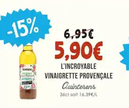 Naturalia Quintesens l'incroyable vinaigrette provençale offre