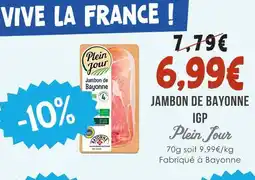 Naturalia Plein jour jambon de bayonne igp offre