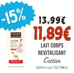 Naturalia Cattier lait corps revitalisant offre