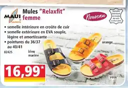 Norma Mules relaxfit femme offre