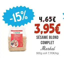 Naturalia Markal sésame blond complet offre